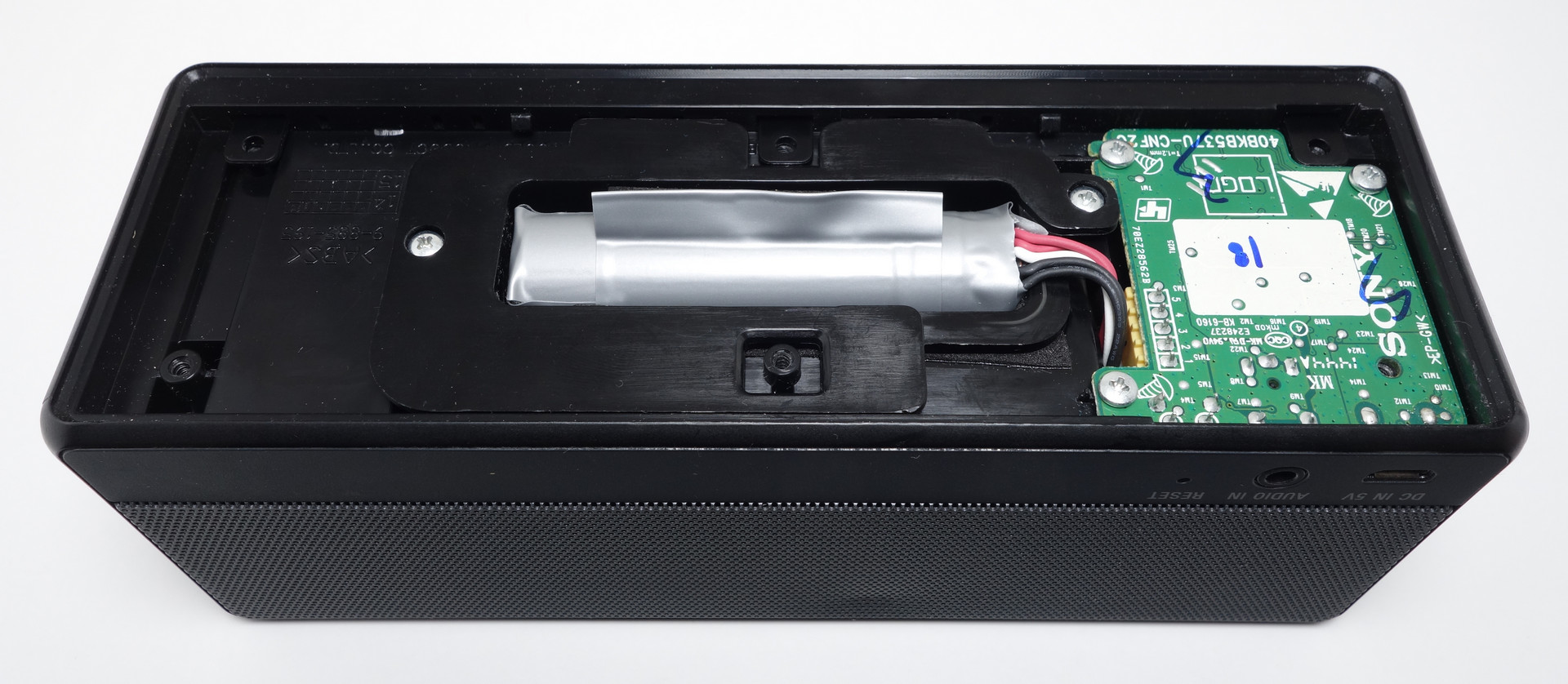 Sony SRS-X3 Replacement Battery Back Installed