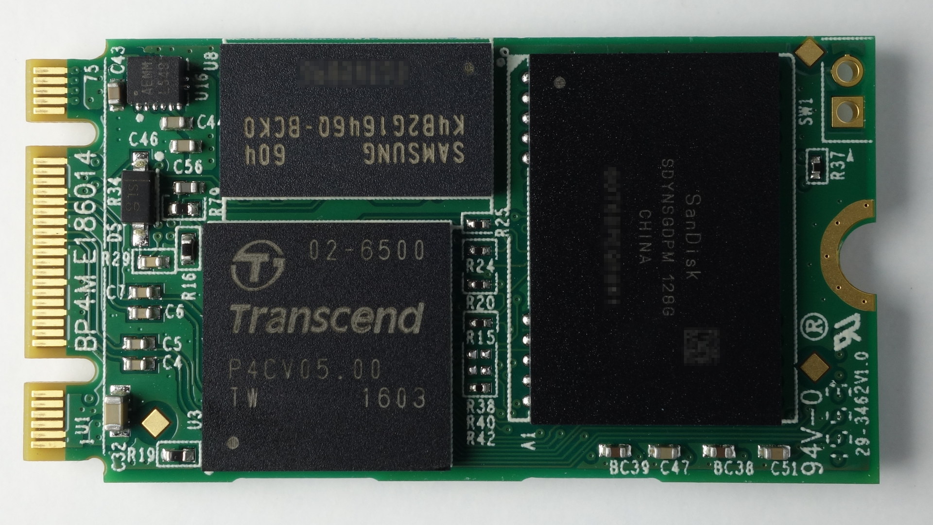 Transcend TS256GMTS400 PCB